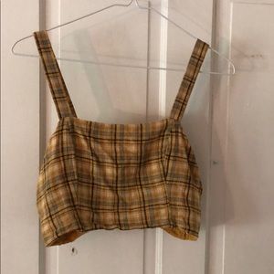 Mustard yellow crop top